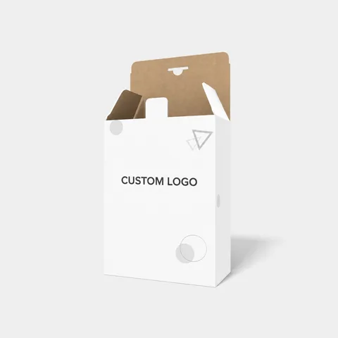 Reference view of tuck-end cartons with locking tabs, style E60018.