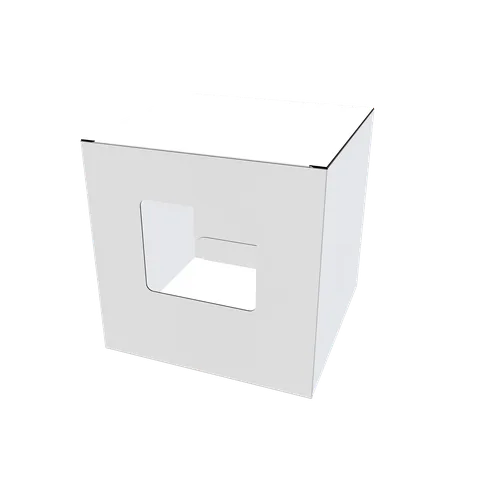 Reference view of window folding cartons, style E60023.