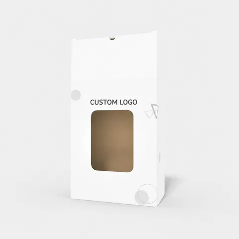 Reference view of window folding cartons with locking tabs, style E60053.
