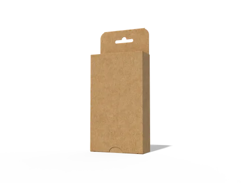 Reference view of rear-opening hanging display cartons, style E60082.