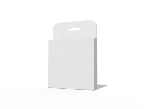 Reference view of rear-opening hanging display cartons, style E60083.