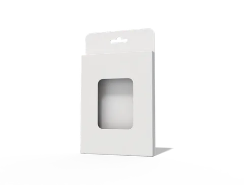 Reference view of rear-opening hanging display cartons, style E60084.