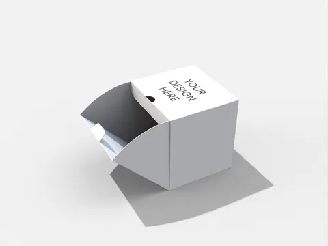 Reference view of cube folding cartons, style E60089.