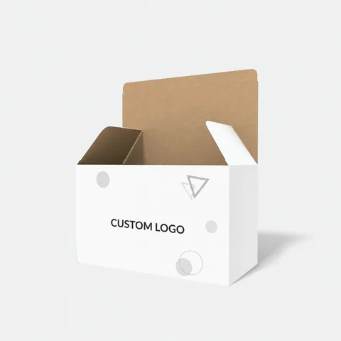 Reference view of auto-lock bottom cartons, style E60104.