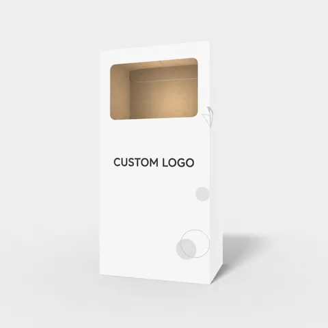 Reference view of rear-opening tuck-end cartons, style E60131.