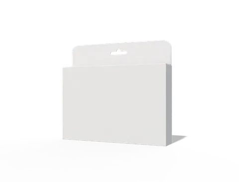 Reference view of rear-opening hanging display cartons, style E60135.