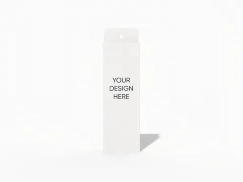 Reference view of hanging straight tuck-end cartons, style E60155.