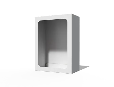 Reference view of window folding cartons, style E60156.