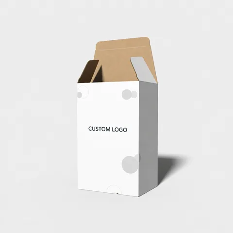 Reference view of rear-opening tuck-end cartons, style E60168.