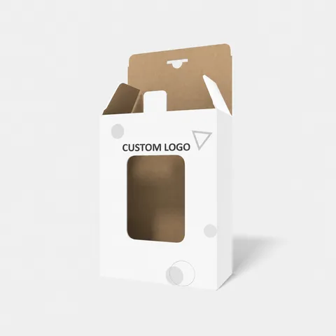 Reference view of auto-lock bottom cartons with windows, style E60183.