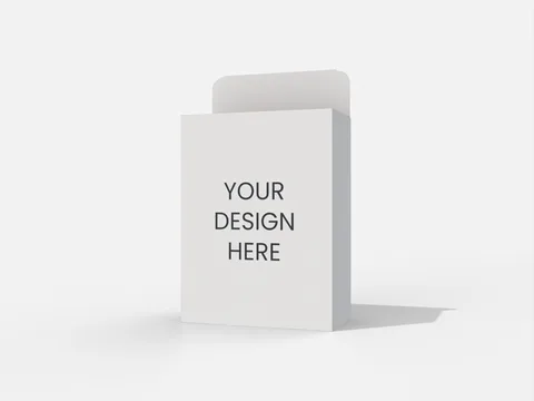 Reference view of tuck-end cartons with display back panels, style E60206.