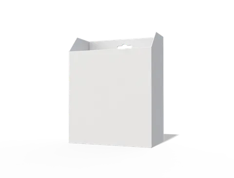 Reference view of hanging tuck-end cartons, style E60274.