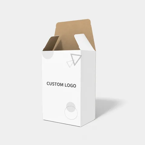 Reference view of rear-opening tuck-end cartons, style E60320.