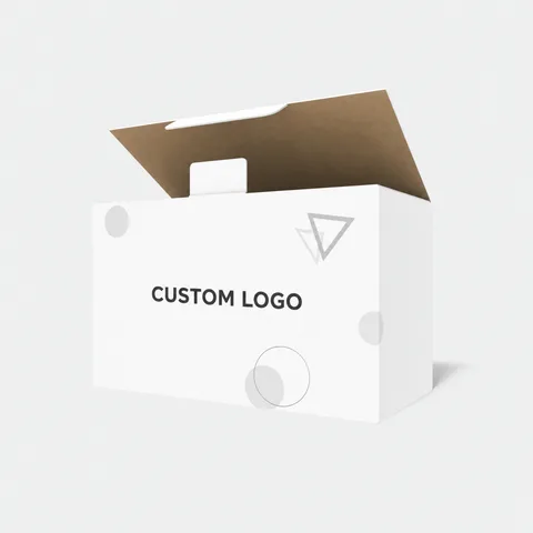 Reference view of auto-lock bottom cartons with locking tabs, style E60347.