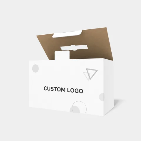 Reference view of lock-bottom cartons, style E60350.