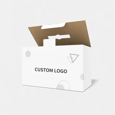 Reference view of auto-lock bottom cartons with locking tabs, style E60351.