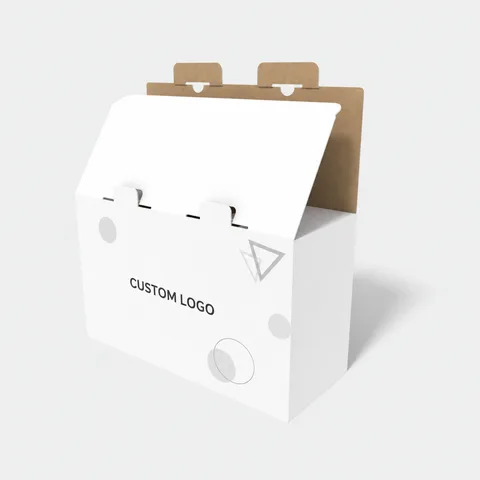 Reference view of tuck-end cartons with double locking tabs, style E60364.