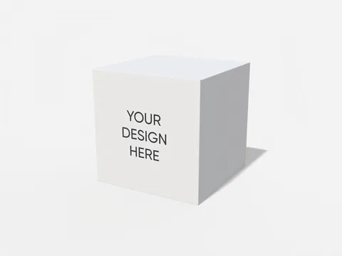 Reference view of cube folding cartons, style E60411.