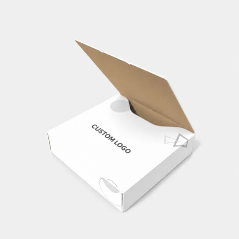 Reference view of mailer boxes with tear-open details, style E60483.