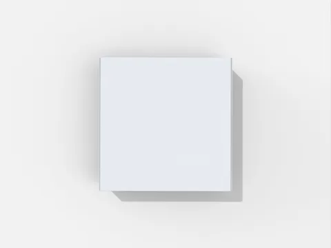Reference view of square mailer boxes, style E60488.