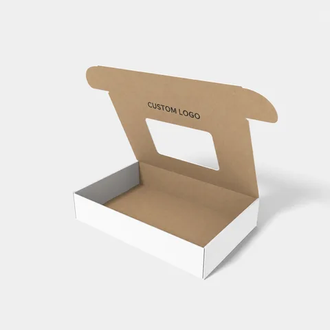 Reference view of mailer boxes with windows, style E60501.