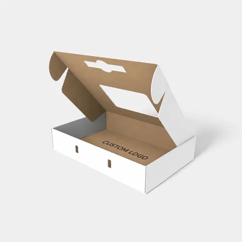 Reference view of mailer boxes with windows, style E60509.