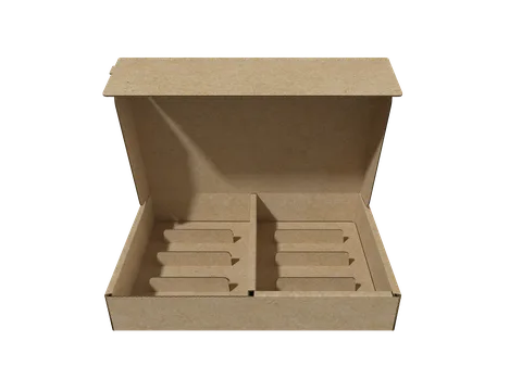 Reference view of chocolate mailer boxes, style E60523.