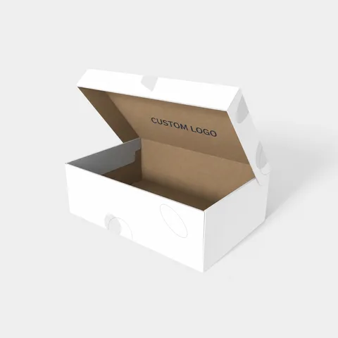 Reference view of hinged-lid mailer boxes, style E60531.