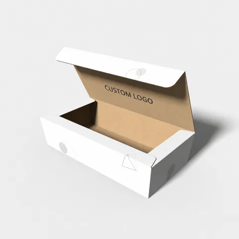 Reference view of trapezoidal hinged-lid boxes, style E60546.