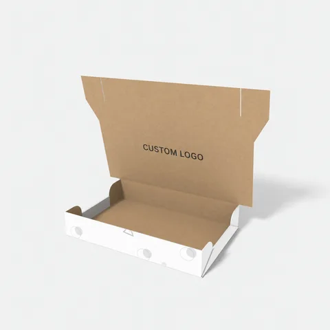 Reference view of hinged-lid boxes with locking tabs, style E60594.