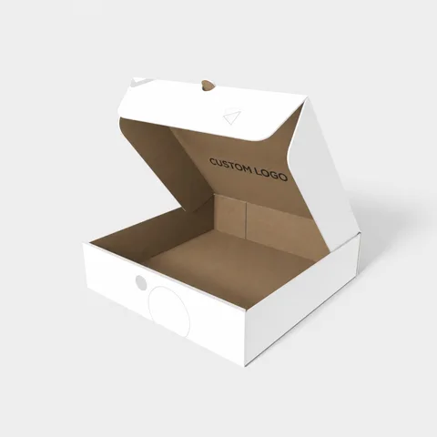 Reference view of pizza mailer boxes, style E60596.