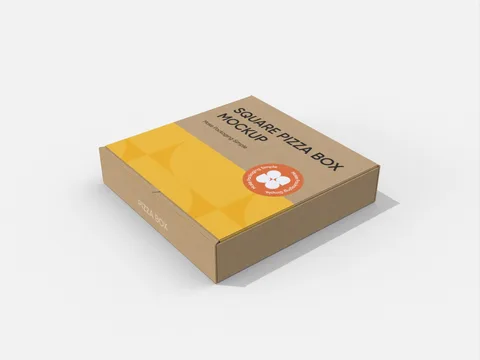 Reference view of square pizza mailer boxes, style E60598.