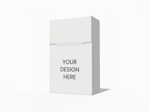 Reference view of hinged-lid boxes with locking tabs, style E60605.