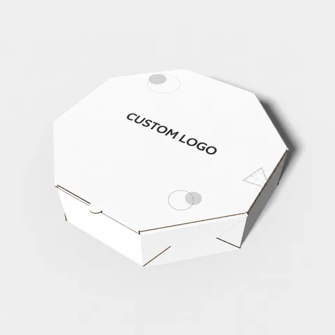 Reference view of octagonal hinged-lid boxes, style E60621.