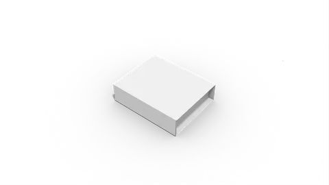 Reference view of mailer boxes with inserts and tear strips, style E60622.