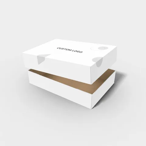 Reference view of lid-and-base shoe boxes, style E60632.