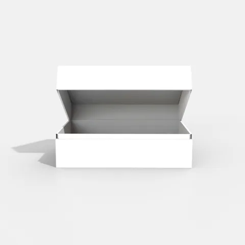 Reference view of book-style rigid gift boxes, style E60696.