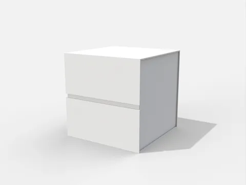 Reference view of square magnetic gift boxes, style E60703.
