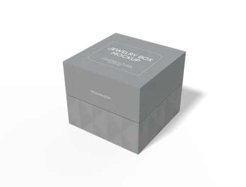 Reference view of square rigid jewelry gift boxes, style E60712.