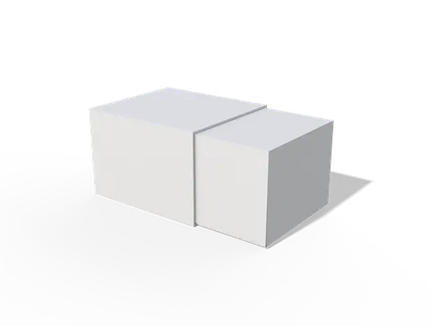 Reference view of rigid drawer boxes, style E60714.