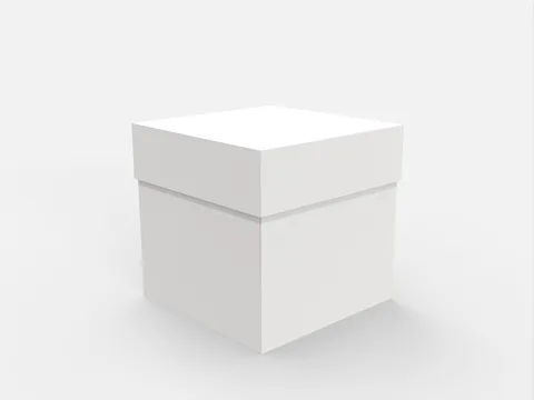Reference view of square rigid gift boxes, style E60735.