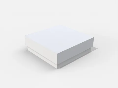 Reference view of square rigid gift boxes, style E60736.