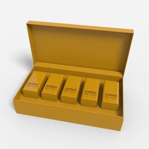 Reference view of rigid gift boxes with inserts, style E60743.