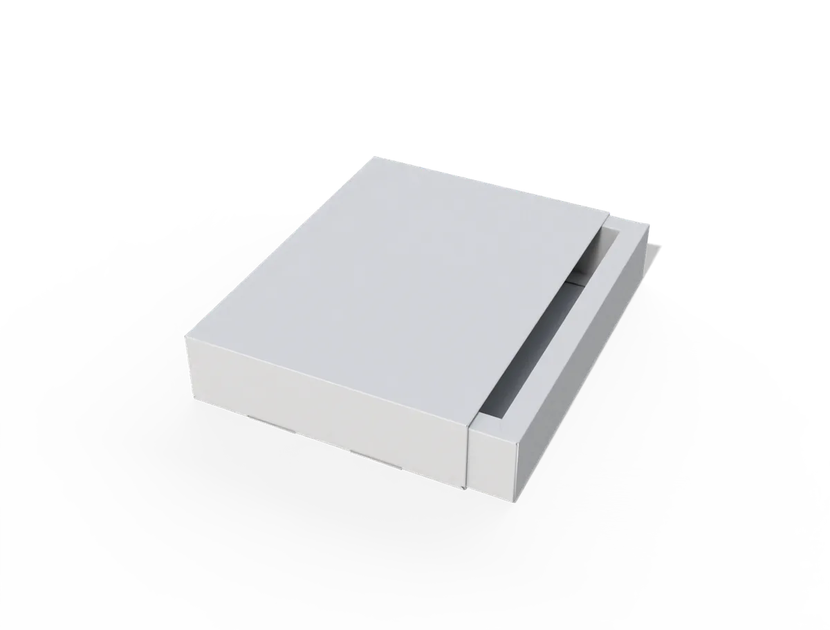 Reference view of drawer boxes with handles, style E60747.