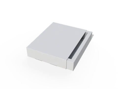 Reference view of drawer boxes with handles, style E60747.