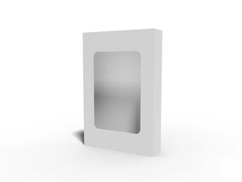 Reference view of packaging sleeves with windows, style E60768.