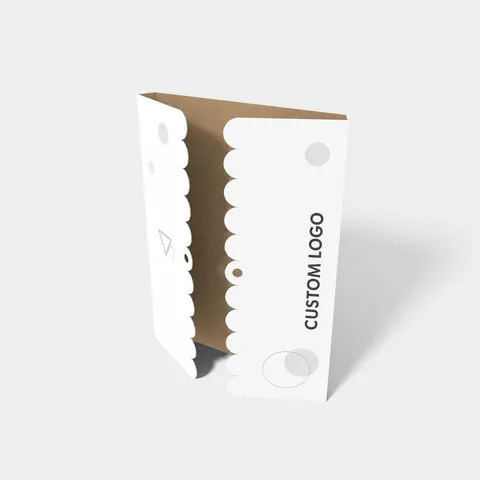 Reference view of rectangular sleeves with scalloped edges, style E60773.