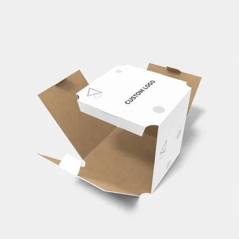 Reference view of open-corner folding cartons, style E60785.