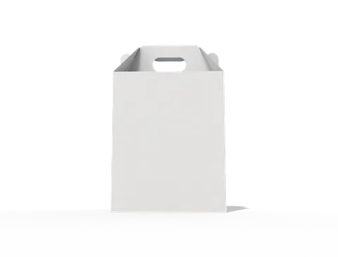 Reference view of gable boxes with locking tabs and handles, style E60820.
