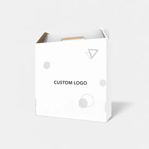 Reference view of kraft handle boxes, style E60833.